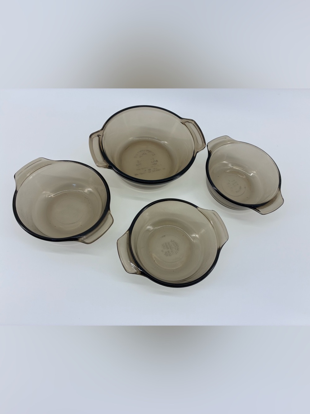 VTG Amber Glass Casserole Dishes